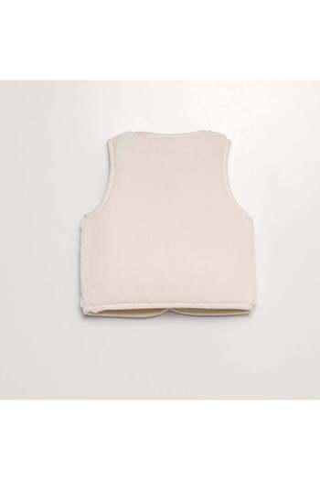 KIABI Sherpa bodywarmer WHITE
