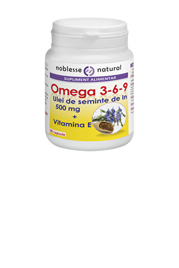 Noblesse Natural OIL IN 500MG+VIT E (FLAX SEED OIL) - 90 cps
