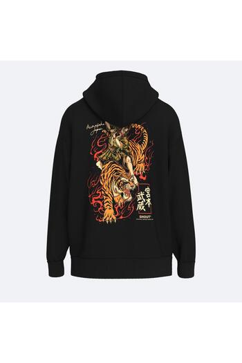 Shout Μουσάσι Τίγρης Oversize Unisex Hoodie