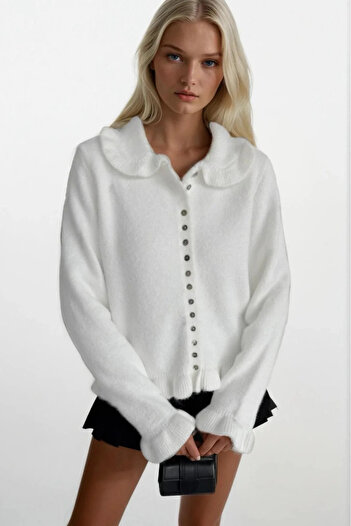 Secret Passion Lingerie New Season Skirt and Ruffled Collar Women's Knitwear Cardigan 52121024