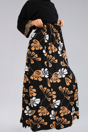 BNZ TEKSTİL 8 Piece Viscose Fabric Women's Long Skirt - Prayer Skirt / Suitable for Daily Use Standard Size