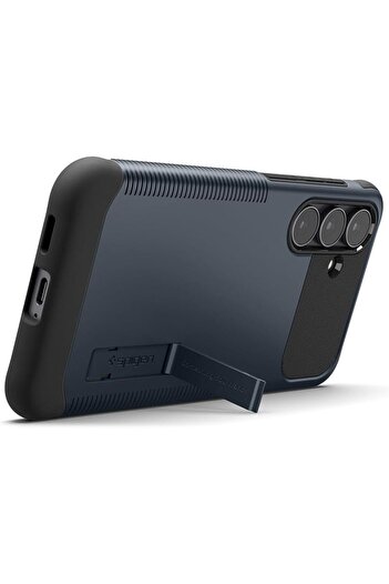 Spigen Slim Armor MagFit for Samsung Galaxy S25 FE case MagSafe compatible Kickstand Metal Slate