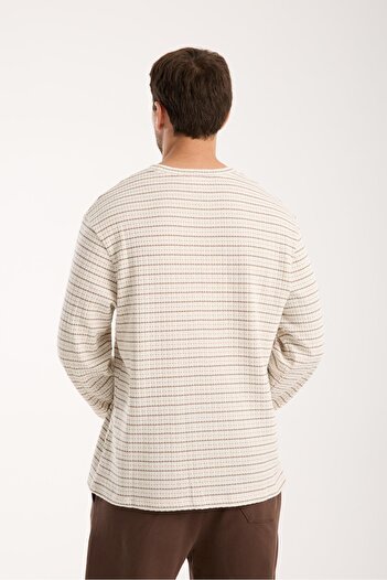 Store Cotton Men's Oversize Knitwear Sweatshirt |   Long Sleeve, Crew Neck, Casual Comfortable Model