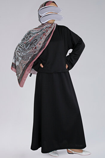 BNZ TEKSTİL Seasonal Women's Suit Ecrin Fabric Wide Sleeve Crop & Bell Skirt Women's Suit