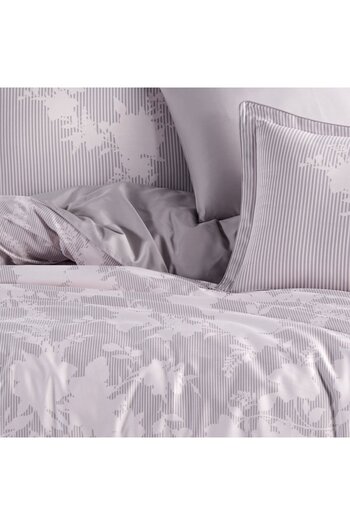 Hobby home collection Avelina Pink Gray - Double Satin Duvet Cover Set