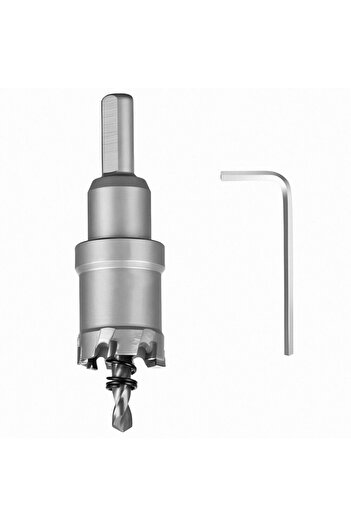 zola Steel and tungsten carbide core bit 20 mm, for metals and wood, length 100 mm, silver