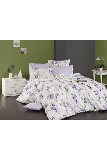 Valentini Bianco Single Bedding Set, 100% Cotton, with 50x70cm Pillowcase, Nesta
