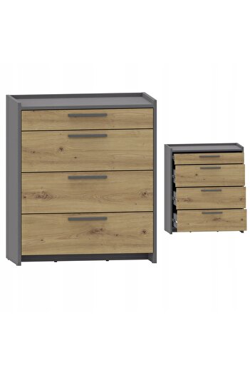 Other ALTIVO COM 70 3SW1SN artisan-anthracite chest of drawers large 4-drawer clothes cabinet