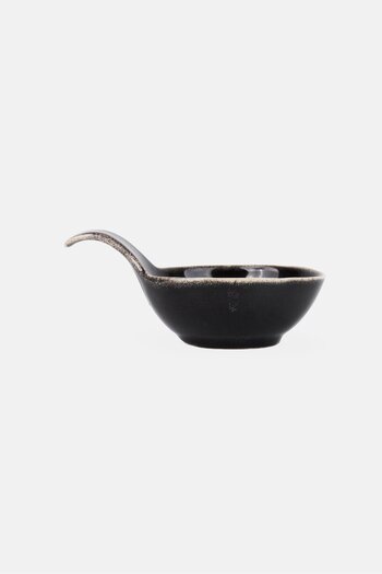 BIA Cordon Bleu Stoneware Eclipse Dusk Spoulet, Black