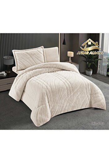 Afkar Albayet Luxury 4-piece rabbit fur winter bedspread