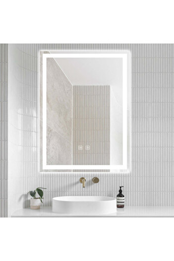 Smack LED Mirror with Touch, 45 X 60 Cm, with Defog Function, J32,