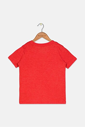 Puma Toddler Boys Crew Neck Short Sleeve Brand Logo T-shirt, Red
