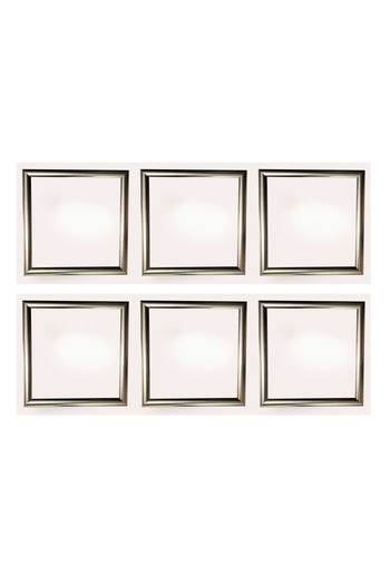 AS TİCARET Six 20X20 Frames (Without Posters) - Silver