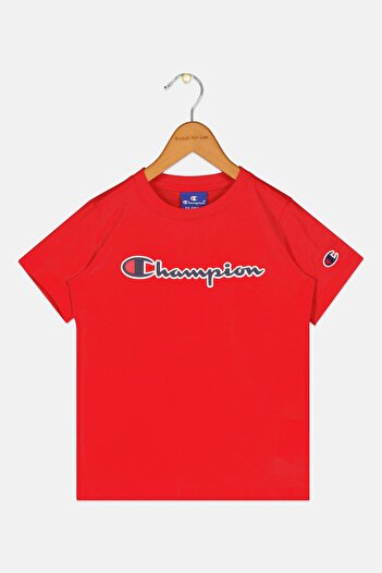 Champion Toddlers Boy Short Sleeve Brand Logo T-Shirt, Red