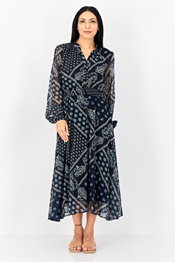 ORSAY Women Floral Print Casual Midi Dress, Multicolor