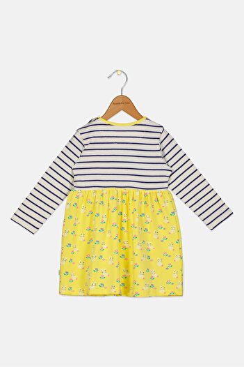 Hamleys Toddlers Girl Stripe Long Sleeves Dress, Multicolor
