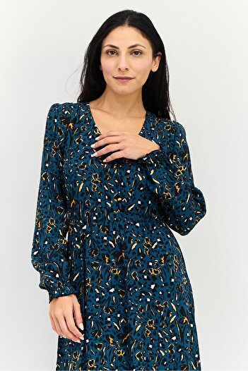 ORSAY Women Animal Print Midi Dress, Multicolor