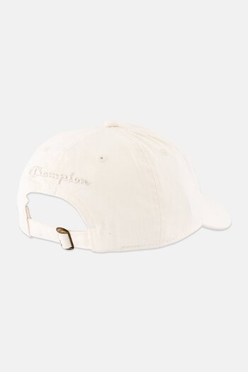 Champion Men Embroidered Logo Adjustable Cap, Off White