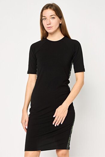 Dkny Women Sportswear Fit Short Sleeves Outdoor Dress, Black