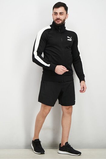 Puma Men Sportswear Fit Training Jacket, Black and White