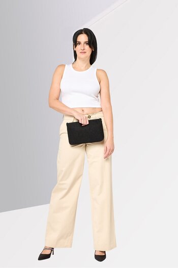 Tommy Hilfiger Women Regular Fit Plain Chino Pants, Tan