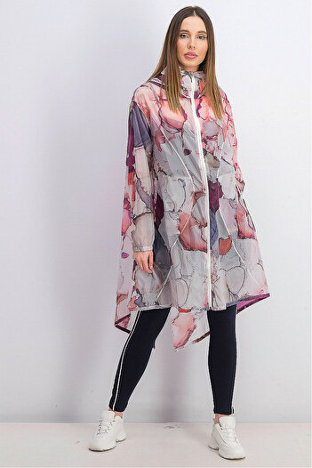 Under Armour Women Floral Jacket Impulse, Pink and and Onyx White Coat