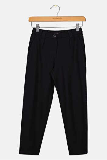 Emporio Armani Kids Girl Solid Straight Leg Pants, Black