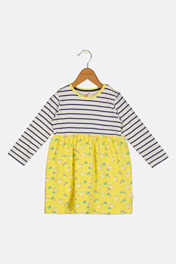 Hamleys Toddlers Girl Stripe Long Sleeves Dress, Multicolor