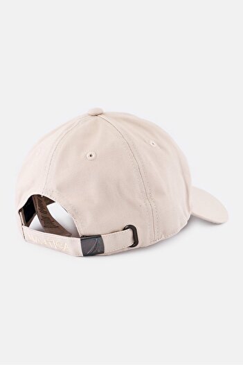 Nautica Men Brand Logo Cap, Beige