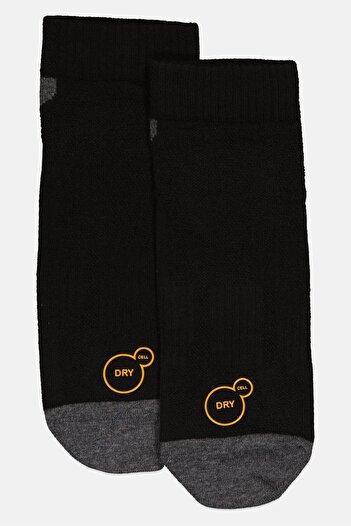 Puma Men 2 Pairs Brand Logo Performance Socks, Black