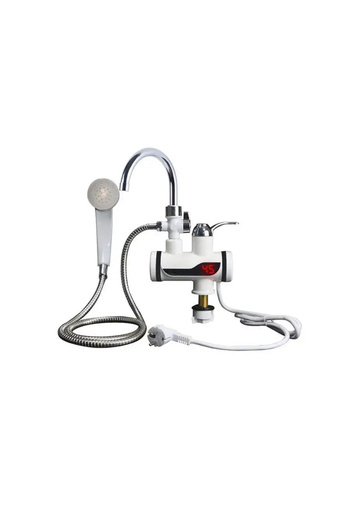 KORMAN TECHNIK Instant Electric Faucet for Hot Water, LCD Display, White, LZ010LY