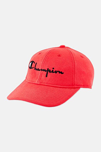 Champion Men Embroidered Logo Adjustable Cap, Red