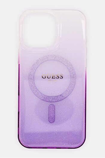 Guess iPhone 16 Pro Max Magsafe Glittered Protective Case, Lavender