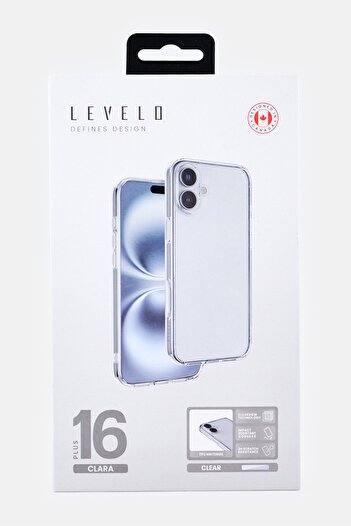 Levelo iPhone 16 Plus Clara Phone Case, Clear