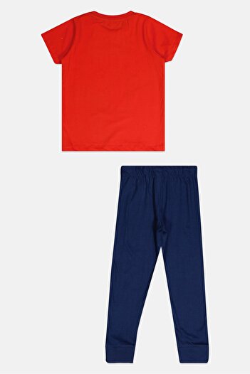 DC Toddlers Boy 2 Pieces Superman Top And Bottom Pajama Set, Multicolor