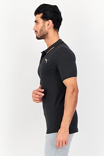 Puma Men Sportswear Fit Short Sleeve Outdoor Polo Shirt, Grey
