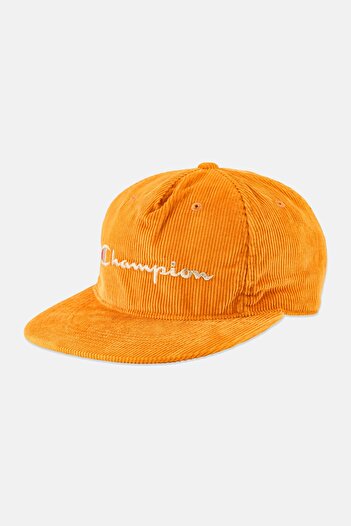 Champion Men Brand Logo Adjustable Cap, Orange