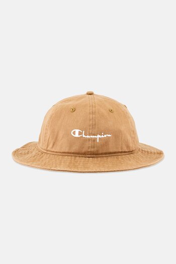 Champion Men Embroidered Logo Bucket Hat, Khaki