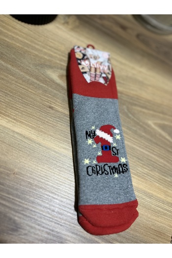 Lilyy Çorap Women's Thermal Christmas Themed Towel Socks