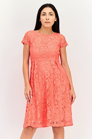 ORSAY Women Textured Mini Dress, Pink