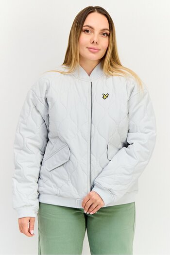 Lyle & Scott Women Quilted Puffer Jacket, Light Blue