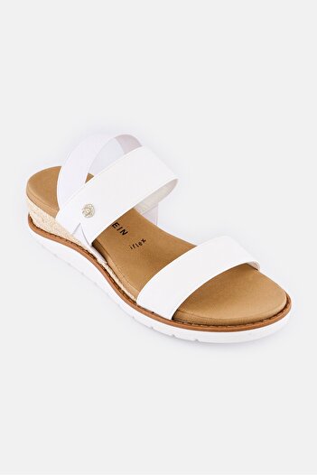 Anne Klein Women Medium Akleto Slingback Sandals, White