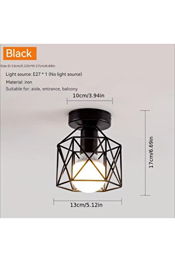 Choice black Led Ceiling Light Round Chandelier 110V 220V Mini Ceiling Lamp Indoor Lighting For Kitchen Bed