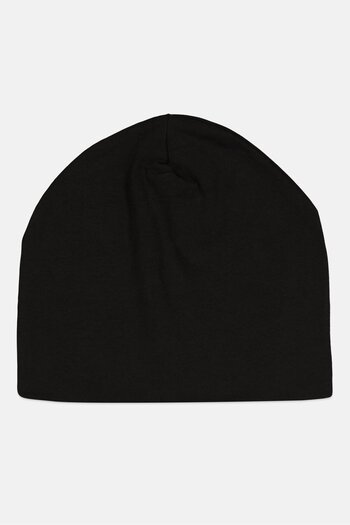 DeFacto Men Graphic Print Beanie, Black