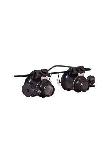 dalimag Precision Magnifying Glasses with LED Light, 20X Magnification, Black,