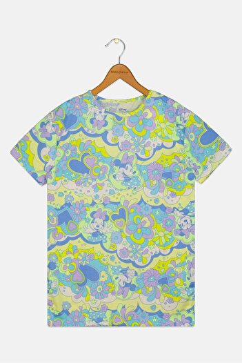 GAP Kids Girl Floral Pattern Short Sleeve Sleepwear Dress, Multicolor