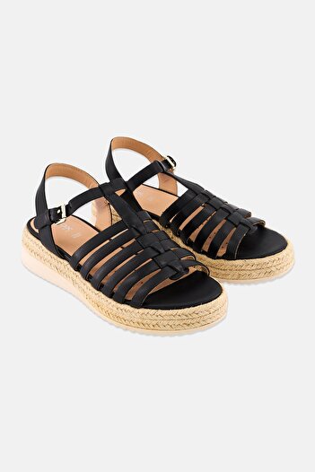 Geox Women Eolie B Adjustable Buckle Closure Sandals, Black
