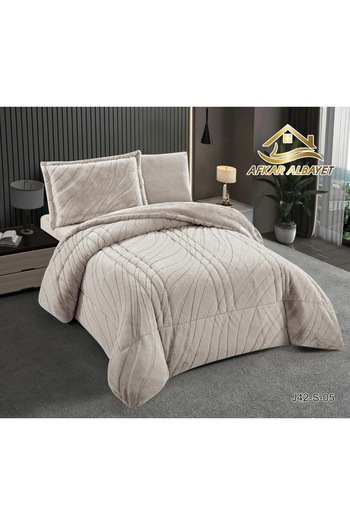 Afkar Albayet Luxury 4-piece rabbit fur winter bedspread