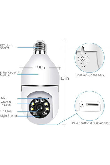 Genaric Security Camera with LED Lights