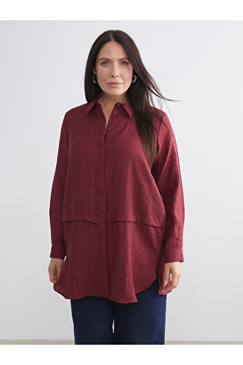 LC Waikiki Sparkling Selections from Shining Store |   Textured Women's Shirt Tunic
